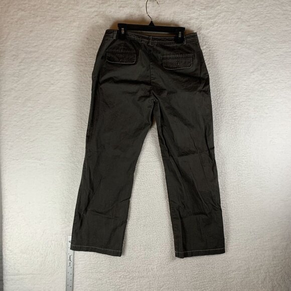 Boden Pants Women's 10 Brown Cotton Stretch Pockets‎ Mid-Rise Straight Leg 9681 - Picture 2 of 13